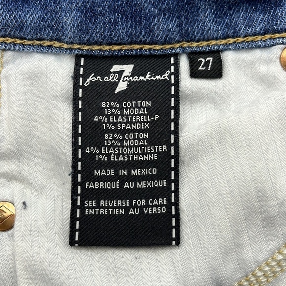 7 For All Mankind Luxe Vintage The Ankle Skinny Size 27 - Picture 10 of 16